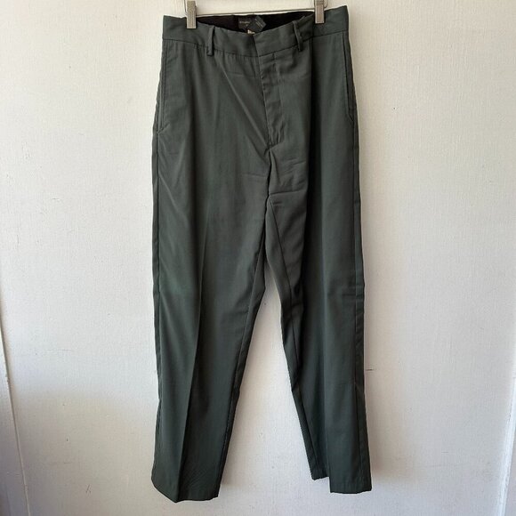 Banana Republic Stretch Wool Blend Pants Mens 31R Green VTG Chino Pants Workwear - Picture 1 of 6
